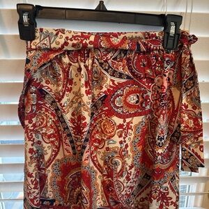 SHEIN Multicolor Paisley A-Line Skirt
